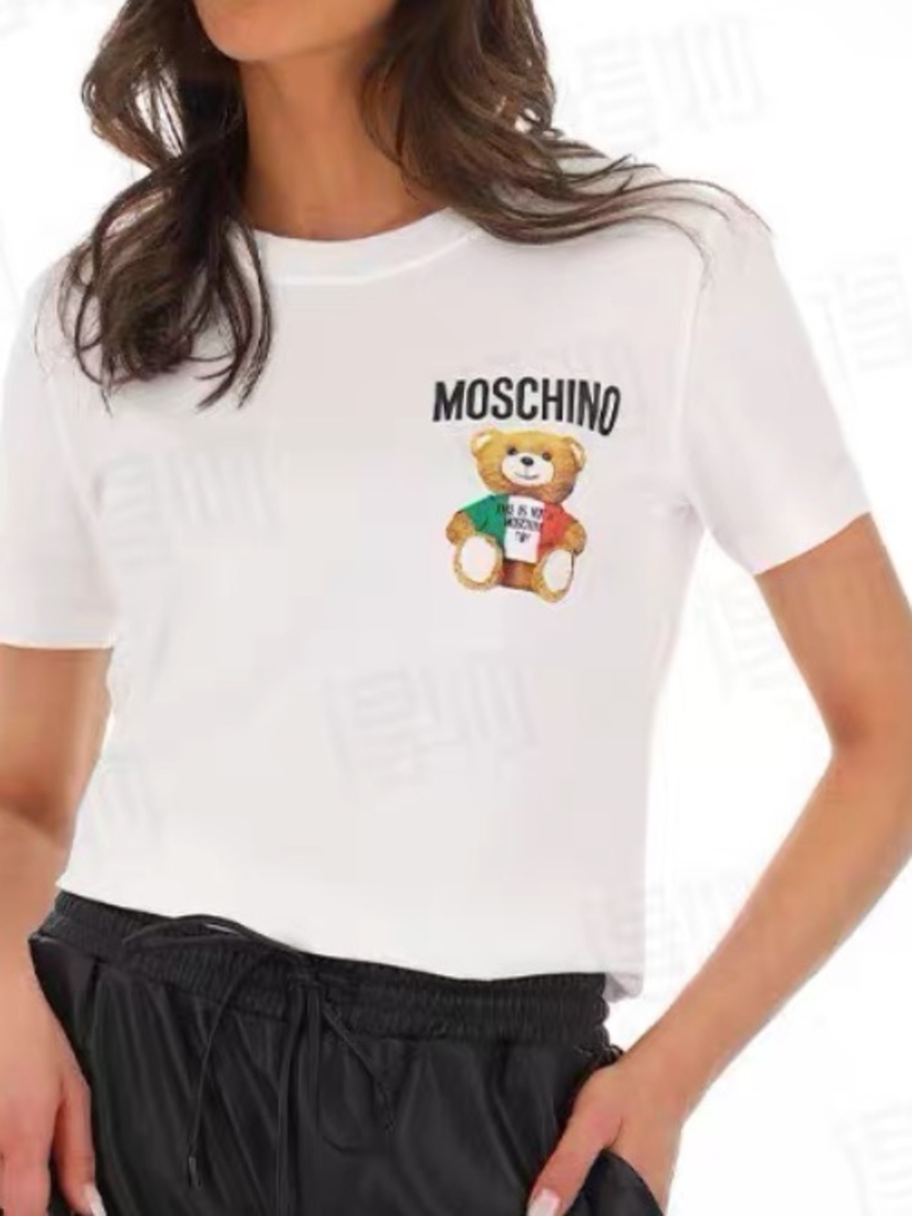 Moschino Kids White Teddy T-Shirt